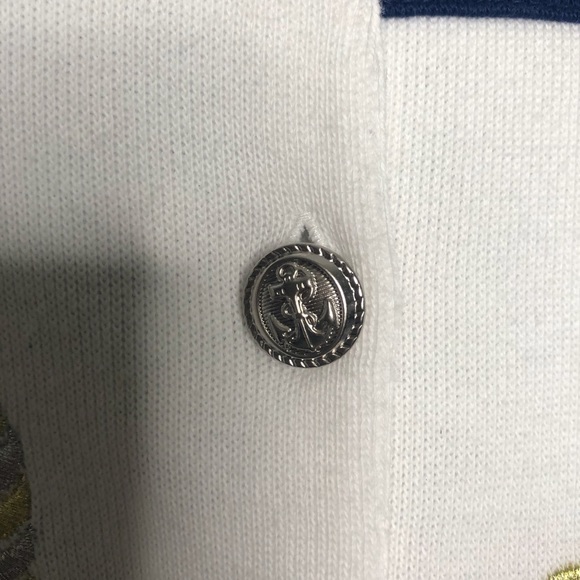 Navy Anchor Cardigan - Picture 9 of 10